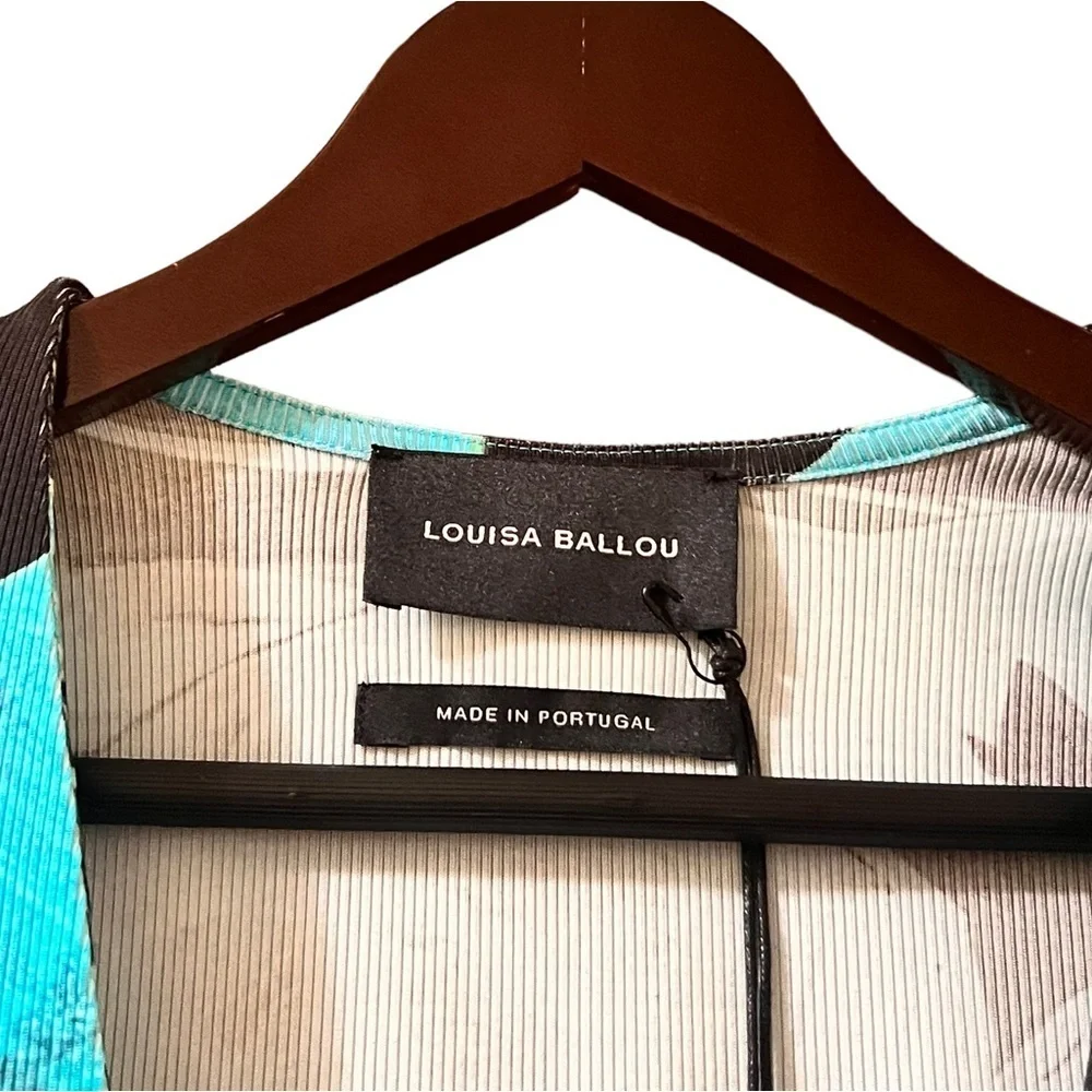 Louisa Ballou‎ Cardigan Long Sleeve Ribbed Knit Y2K 90s Vintage Top Shirt Sz S - Picture 7 of 9